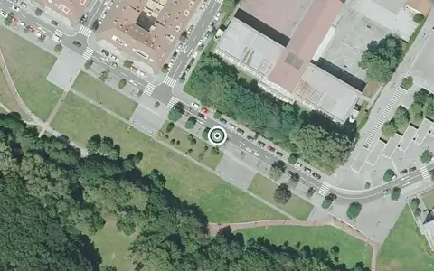Vista aérea de la ubicación de Residencia de Maiores Fundación José Otero-carmela Martínez