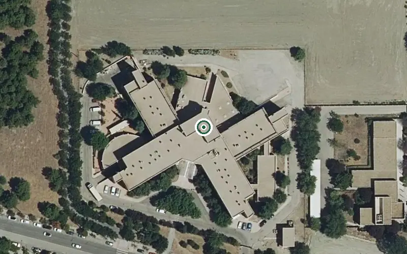 Vista aérea de la ubicación de Residencia Plata y Castañar