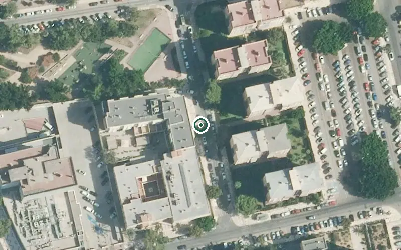 Vista aérea de la ubicación de Centro de Día para Mayores Ballesol San Carlos