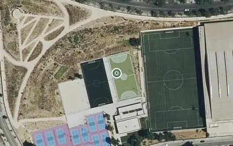 Vista aérea de la ubicación de Centro de Día Municipal Gallur