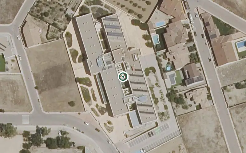 Vista aérea de la ubicación de Residencia de Mayores y Centro de Día