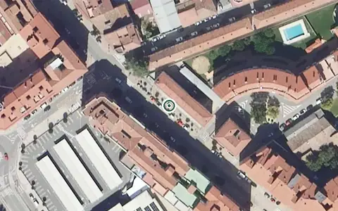 Vista aérea de la ubicación de Residencia Hogar Bilbilitano