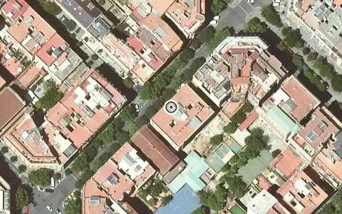 Vista aérea de la ubicación de Sanitas Mayores Rambla Catalunya