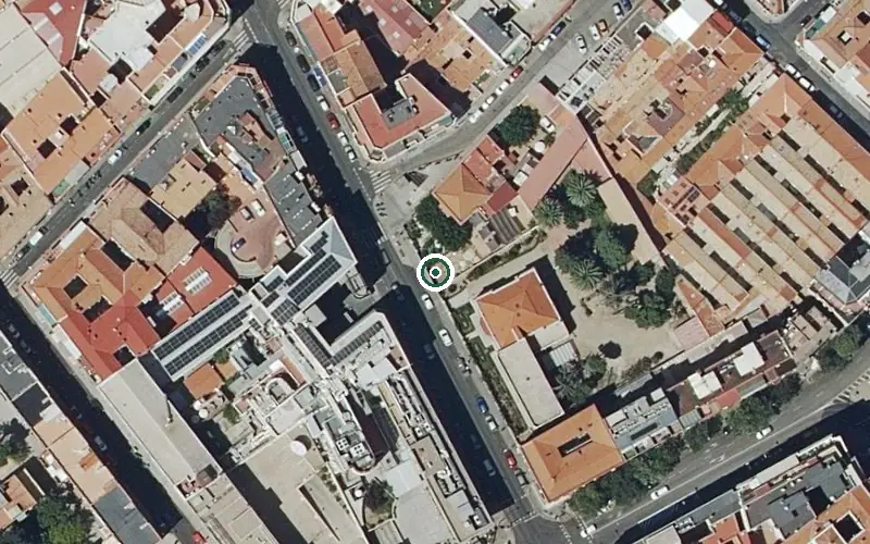 Vista aérea de la ubicación de Residencia María Inmaculada
