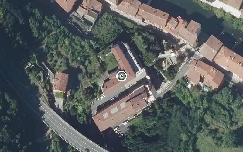 Vista aérea de la ubicación de Residencia Nuestra Señora de la Merced Egoitza