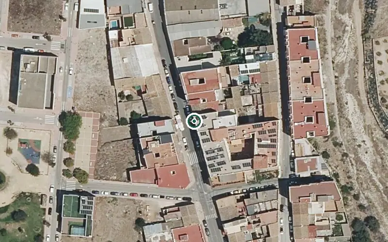 Vista aérea de la ubicación de Centro de Día para Personas Mayores Dependientes la Saleta Verger