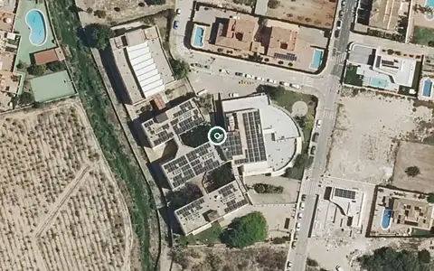 Vista aérea de la ubicación de Residencia para Personas Mayores Dependientes la Saleta Calp