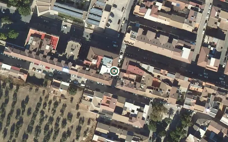 Vista aérea de la ubicación de Residencia para Personas Mayores San José