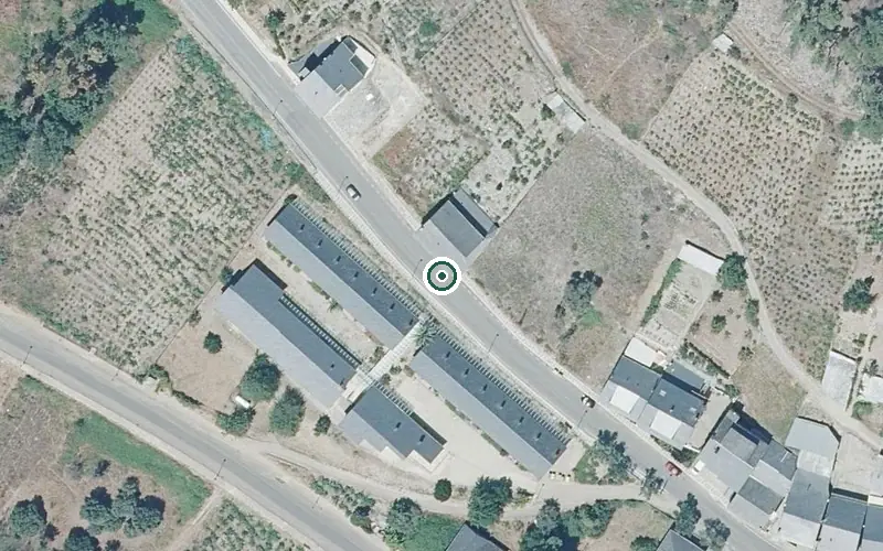 Vista aérea de la ubicación de Apartamentos Tutelados Carballeda Valdeorras