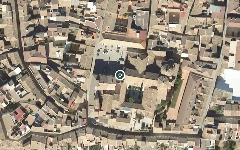 Vista aérea de la ubicación de Centro Residencial para Personas Mayores Fundación Marmol