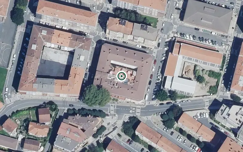 Vista aérea de la ubicación de Caser Residencial Anaka Egoitza