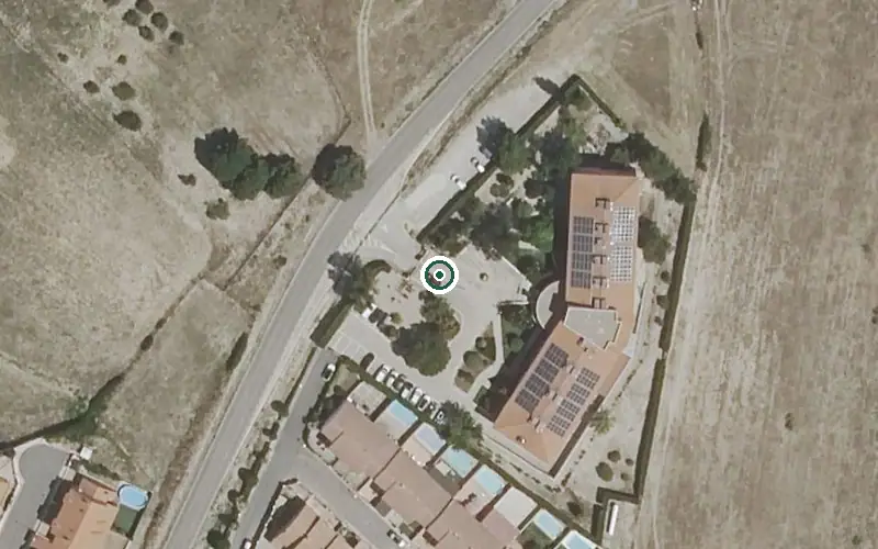 Vista aérea de la ubicación de Residencia de Mayores Fuentenueva