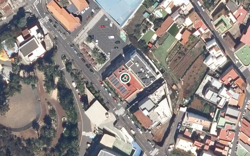 Vista aérea de la ubicación de Centro de Estancia Diurna de Mayores la Victoria de Acentejo