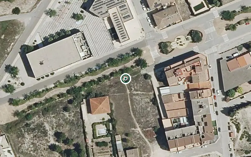 Vista aérea de la ubicación de Centro de Día P.m.d. Sor Martina Muñoz