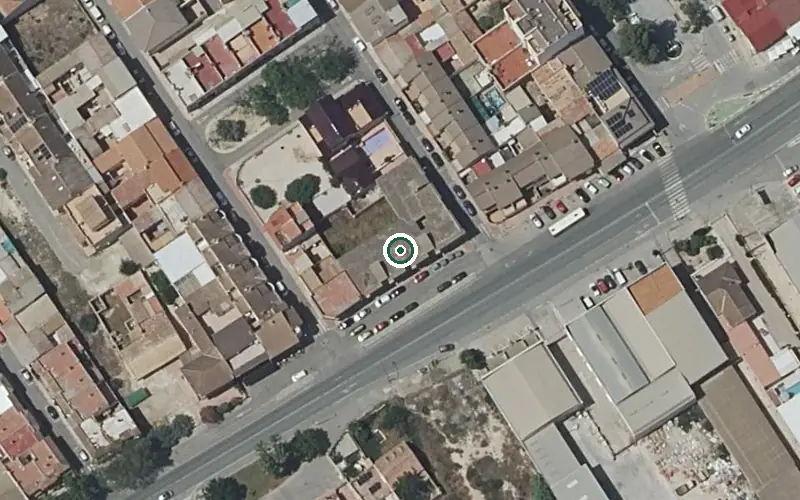 Vista aérea de la ubicación de Residencia Obispo Javier Azagra