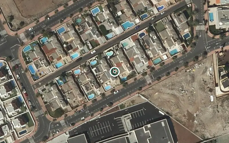 Vista aérea de la ubicación de Residencia Mayores Santa Catalina