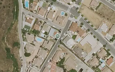 Vista aérea de la ubicación de Vivienda de Mayores Las Jaras