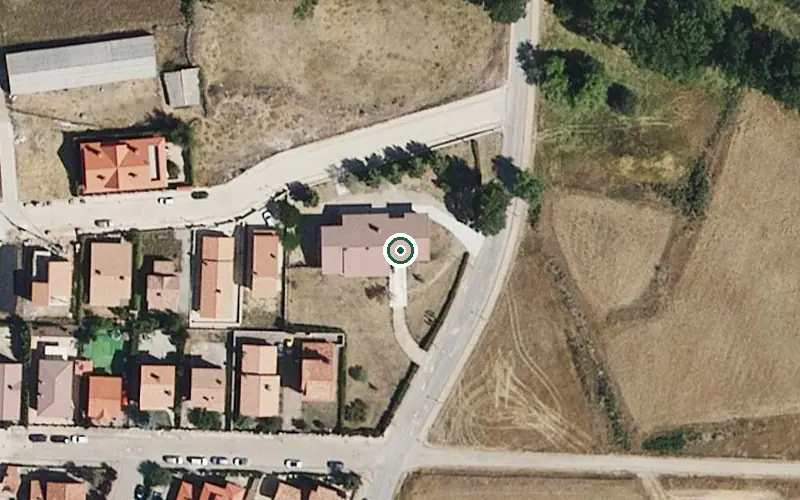 Vista aérea de la ubicación de Vivienda Municipal de Mayores