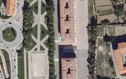 Vista aérea de la ubicación de Centro de Día Parque Europa