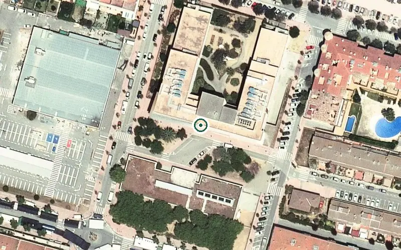 Vista aérea de la ubicación de Residència Assistida Palamós Gent Gran