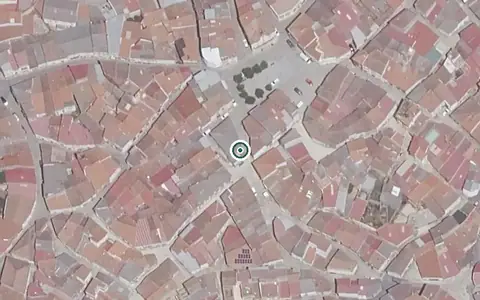 Vista aérea de la ubicación de Centro de Día de Ahigal