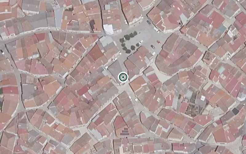 Vista aérea de la ubicación de Centro de Día de Ahigal