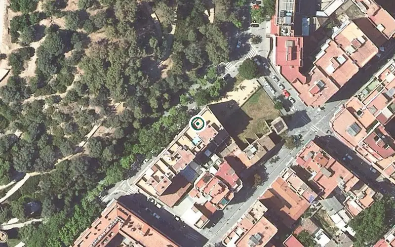 Vista aérea de la ubicación de Centre de dia Fundació Privada Uszheimer