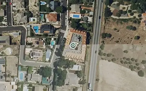 Vista aérea de la ubicación de Residencia Bouco Serranillos del Valle