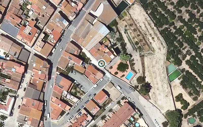 Vista aérea de la ubicación de Centre de dia per a Gent Gran Zoilo Feliu