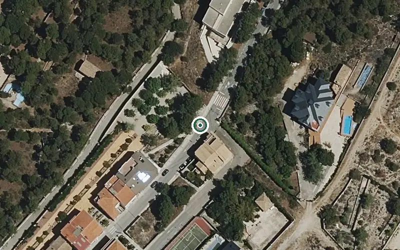 Vista aérea de la ubicación de Residencia P.m.d. Banyeres de Mariola