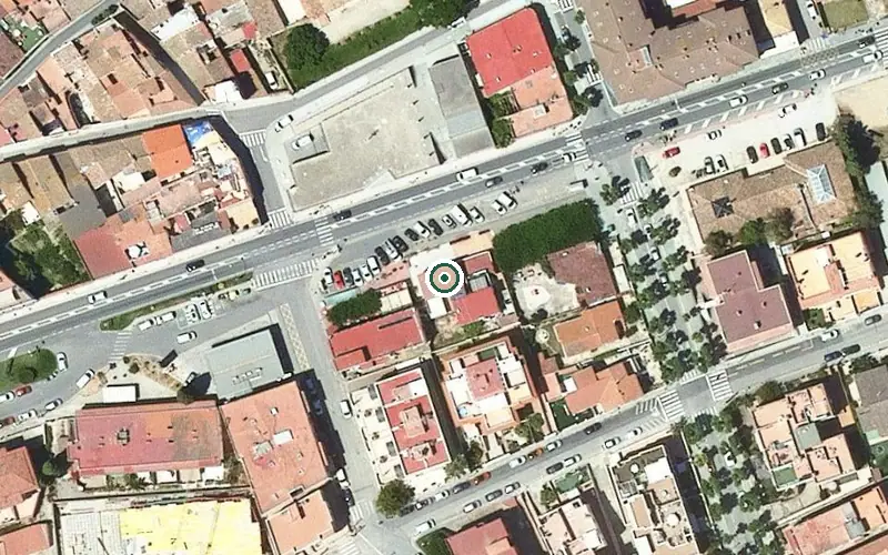 Vista aérea de la ubicación de Edelweiss Residencial Cubelles